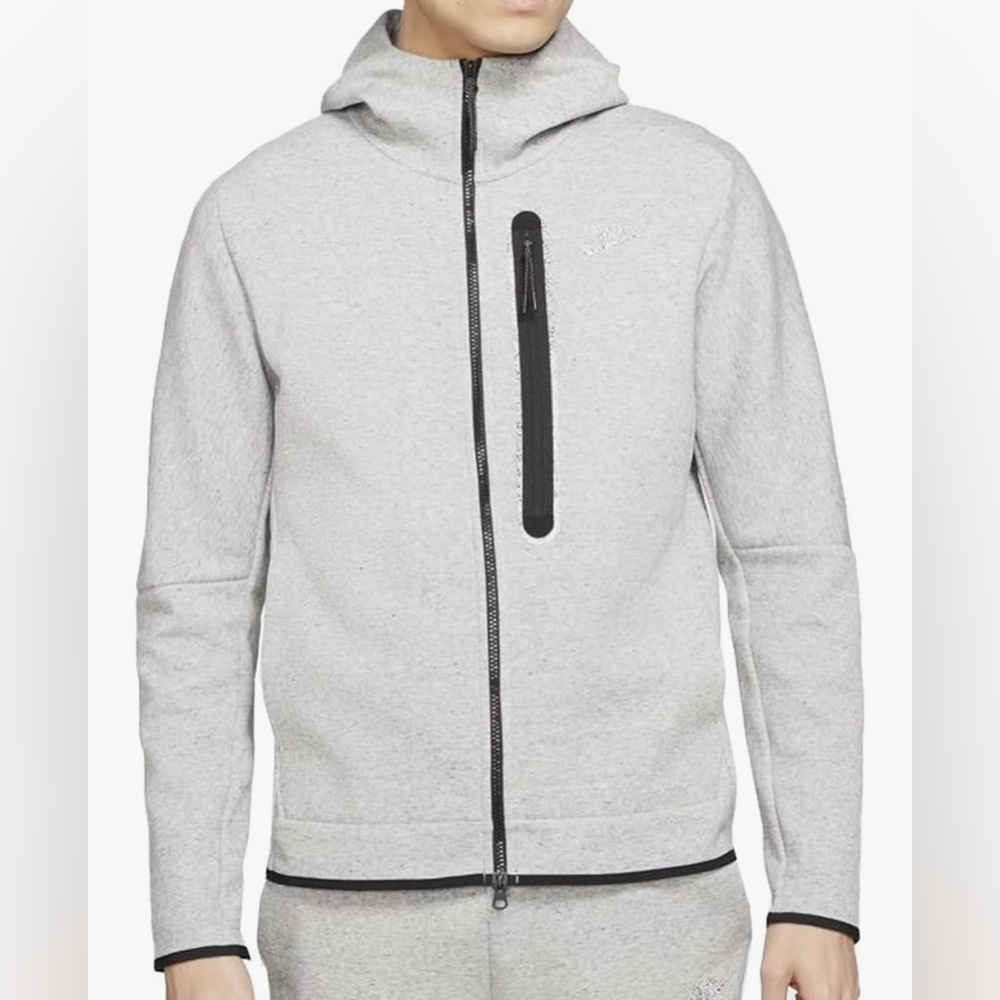 Nike Tech Gray Zip-Up Hoodie